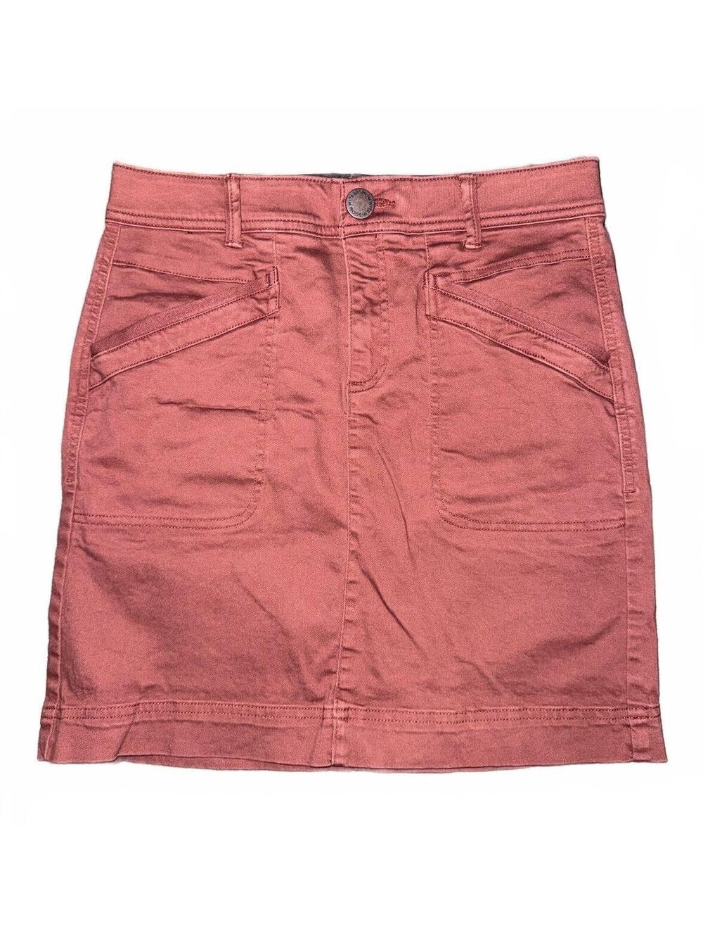 Wit & Wisdom Mini Skirt Size 4 Chino Streetwear Urban City Chic Cotton Casual